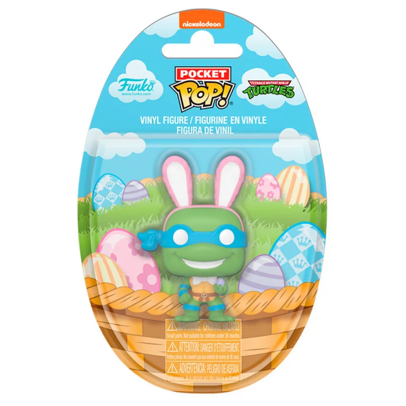Figura Pocket POP Tortugas Ninja Leonardo Conejo de Pascua