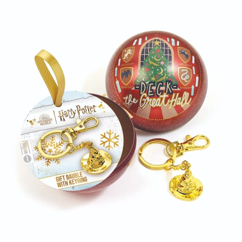 Llavero Sombrero Seleccionador + Bola de Navidad Harry Potter