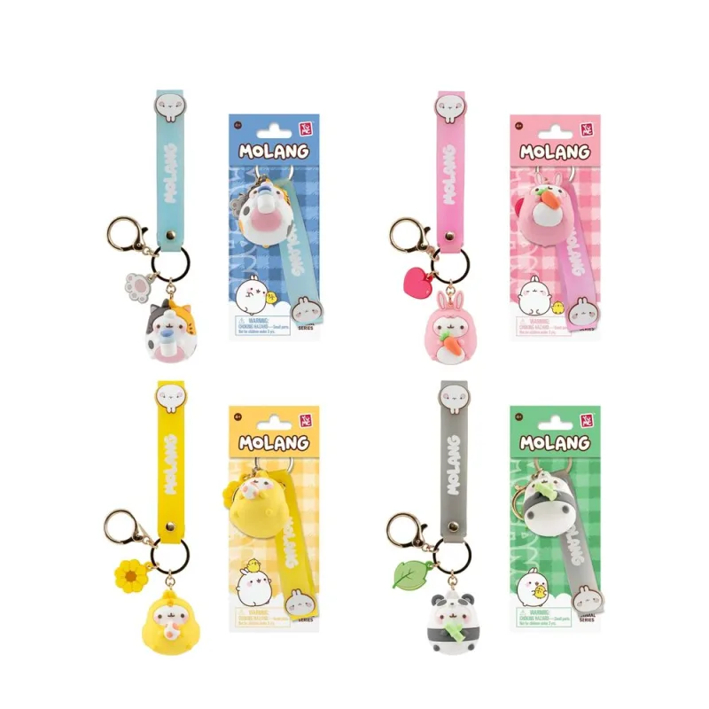 Llavero figura Animal Costume Molang 5cm surtido
