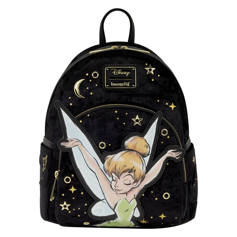 Mochila Tinker Bell Pixie Dust Velvet Disney Loungefly 26cm
